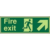 Photolum Signs 450x150 Fire Exit Man Running Arrow Pointing Photolum Signs 450x150 Fire Exit Man Running Arrow Pointing