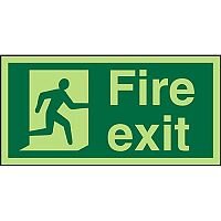 Photolum Acrylic Sign 2mm 300x150 Fire Exit Man Running Right Photolum Acrylic Sign 2mm 300x150 Fire Exit Man Running Right