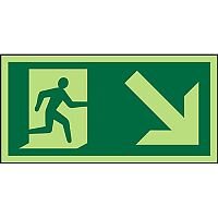 Photolum Sign 300x150 1mm Man Running Right & Arrow Down Right Photolum Sign 300x150 1mm Man Running Right & Arrow Down Right