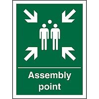 Safe Procedure Sign 400x600 Assembly Point Self Adhesive Vinyl Safe Procedure Sign 400x600 Assembly Point Self Adhesive Vinyl