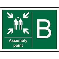 Safe Procedure Sign 600x400 Assembly Point B Self Adhesive Vinyl Safe Procedure Sign 600x400 Assembly Point B Self Adhesive Vinyl