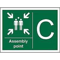 Safe Procedure Sign 600x400 Assembly Point C Self Adhesive Vinyl Safe Procedure Sign 600x400 Assembly Point C Self Adhesive Vinyl