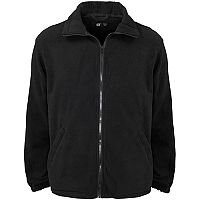 Supertouch Basic Fleece Jacket with Elasticated Cuffs and Full Zip Front Small Black Ref 59071 Supertouch Basic Fleece Jacket with Elasticated Cuffs and Full Zip Front Small Black Ref 59071