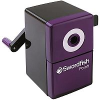 Swordfish Pointi Mechanical Pencil Sharpener Auto-stop 8mm dia. Desk Clamp Black/Purple Ref 40235 Swordfish Pointi Mechanical Pencil Sharpener Auto-stop 8mm dia. Desk Clamp Black/Purple Ref 40235