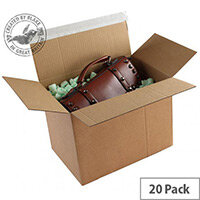 Blakes Packing Cardboard Boxes Peel & Seal 345x256x130mm Kraft (Pack of 20) Blakes Packing Cardboard Boxes Peel & Seal 345x256x130mm Kraft (Pack of 20)