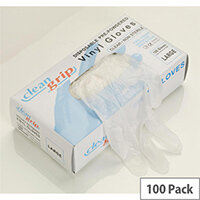 Disposable Powder Free Vinyl Gloves Clear Medium (Pack 100) Disposable Powder Free Vinyl Gloves Clear Medium (Pack 100)
