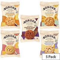 Border Biscuits 5 Assorted Varieties Mini Twin Individually Wrapped Biscuit Packs (Viennese Whirls/Brownies/Butterscotch/Shortbread/Oat Crumbles) Border Biscuits 5 Assorted Varieties Mini Twin Individually Wrapped Biscuit Packs (Viennese Whirls/Brownies/Butterscotch/Shortbread/Oat Crumbles)