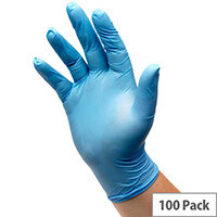 Vinyl Powdered Gloves Extra Large Blue Pack of 100 Vinyl Powdered Gloves Extra Large Blue Pack of 100