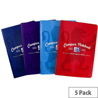 Oxford Campus B5 Casebound Notebook Soft Cover Ruled Margin 90gsm 192 Pages Assorted Pack 5 Oxford Campus B5 Casebound Notebook Soft Cover Ruled Margin 90gsm 192 Pages Assorted Pack 5