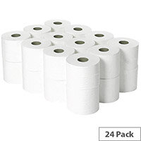 Versatwin Toilet Dispenser Refill Tissue Rolls 1-Ply 180m White Pack of 24 Versatwin Toilet Dispenser Refill Tissue Rolls 1-Ply 180m White Pack of 24