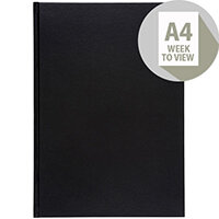 5 Star Office 2020 Diary Week to View Casebound and Sewn Vinyl Coated Board A4 297x210mm Black 5 Star Office 2020 Diary Week to View Casebound and Sewn Vinyl Coated Board A4 297x210mm Black