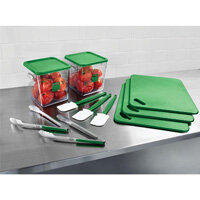 Food Service Kit 12 Piece Colour-Coded Green