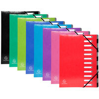 Iderama Harmonika A4 225g/m2 Multipart Document File Assorted Colours Pack of 8 Iderama Harmonika A4 225g/m2 Multipart Document File Assorted Colours Pack of 8