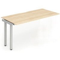 Evolve Plus Single Extension Kit For Silver Frame Bench Desk W1600mm Maple