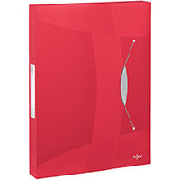 Rexel Choices Box File PP Elastic Strap 40mm Spine A4 Trans Red Pack of 5 Ref 2115668 Rexel Choices Box File PP Elastic Strap 40mm Spine A4 Trans Red Pack of 5 Ref 2115668