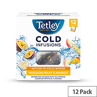 Tetley Cold Infusions Passion Fruits & Mango Ref 1602A Pack of 12 Tetley Cold Infusions Passion Fruits & Mango Ref 1602A Pack of 12