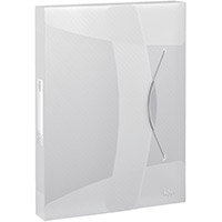 Rexel Choices Box File PP Elastic Strap 40mm Spine A4 Trans White Pack of 5 Ref 2115670 Rexel Choices Box File PP Elastic Strap 40mm Spine A4 Trans White Pack of 5 Ref 2115670