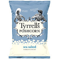 Tyrrells Sea Salted Popcorn 70g Ref 701949 Pack of 12 Tyrrells Sea Salted Popcorn 70g Ref 701949 Pack of 12