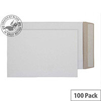 Purely Packaging Envelopes All Board Peel and Seal 350gsm 324x229mm White (Pk 100) Purely Packaging Envelopes All Board Peel and Seal 350gsm 324x229mm White (Pk 100)