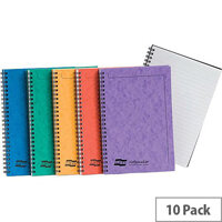 Europa A5 Twinwire Sidebound 90g/m2 120 Page Micro Perforated Notebook 1 x Pack of 10 Assorted Notebooks Europa A5 Twinwire Sidebound 90g/m2 120 Page Micro Perforated Notebook 1 x Pack of 10 Assorted Notebooks