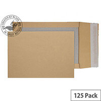 Purely Packaging C4 Manilla Envelopes Board Backed Gusset Peel and Seal (Pk 125) Purely Packaging C4 Manilla Envelopes Board Backed Gusset Peel and Seal (Pk 125)