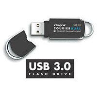 Integral Courier Dual USB 3.0 FIPS 197 16GB Ref INFD16COUDL3.0-197 Integral Courier Dual USB 3.0 FIPS 197 16GB Ref INFD16COUDL3.0-197