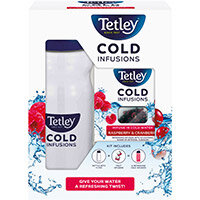 Tetley Cold Infusions Raspberry and Cranberry Starter Kit Ref 1700A Tetley Cold Infusions Raspberry and Cranberry Starter Kit Ref 1700A