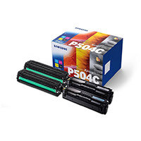 Samsung CLT-P504C Yield: 2,500 Black/1,800 Colour Pages Black/Cyan/Magenta/Yellow Laser Toner Cartridge Samsung CLT-P504C Yield: 2,500 Black/1,800 Colour Pages Black/Cyan/Magenta/Yellow Laser Toner Cartridge