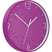 Leitz WOW Wall Clock 291x291x43mm Purple Ref 90150062 Leitz WOW Wall Clock 291x291x43mm Purple Ref 90150062