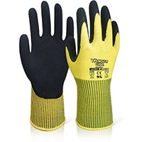Wonder Grip WG-310H Comfort Hi-Vis Glove Large Yellow Ref WG310HSYL Pack of 12 Wonder Grip WG-310H Comfort Hi-Vis Glove Large Yellow Ref WG310HSYL Pack of 12