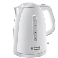Russell Hobbs Textures 1.7 Litre 3000W Plastic Kettle White Russell Hobbs Textures 1.7 Litre 3000W Plastic Kettle White