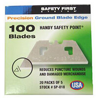 Pacific Handy Cutter Safety Point Blades Silver Ref SP-018 Pack of 100 Pacific Handy Cutter Safety Point Blades Silver Ref SP-018 Pack of 100
