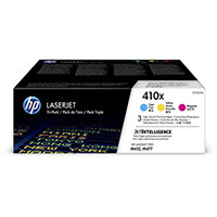 HP 410X Yield: 5,000 Pages High Yield Toner Cartridge Cyan/Magenta/Yellow Pack of 3 Ref CF252XM