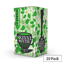 Clipper Organic Individually Enveloped Tea Bags Skinni Mintie Infusion Ref 0403351 Pack of 20 Clipper Organic Individually Enveloped Tea Bags Skinni Mintie Infusion Ref 0403351 Pack of 20