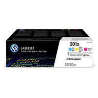 HP 201X Yield: 2,300 Pages High Yield Toner Cartridge Cyan/Magenta/Yellow Pack of 3 Ref CF253XM