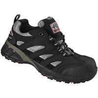 Rock Fall Maine Size 6 Safety Trainer with Fibreglass Toecap and Flexi Midsole Black/Silver Rock Fall Maine Size 6 Safety Trainer with Fibreglass Toecap and Flexi Midsole Black/Silver
