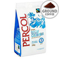 Percol Fairtrade Colombia Decaffeinated Ground Coffee Medium Roasted 200g Ref A07929 Percol Fairtrade Colombia Decaffeinated Ground Coffee Medium Roasted 200g Ref A07929