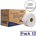 Scott Mini Jumbo White Toilet Tissue Dispenser Roll Pack of 12 8614 Scott Mini Jumbo White Toilet Tissue Dispenser Roll Pack of 12 8614