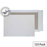Purely Packaging Envelopes Board Backed Peel and Seal 120gsm B4 White (Pack 125) Purely Packaging Envelopes Board Backed Peel and Seal 120gsm B4 White (Pack 125)