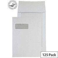 Purely Packaging C4 White Envelopes Board Backed Peel and Seal 150gsm (Pack 125) Purely Packaging C4 White Envelopes Board Backed Peel and Seal 150gsm (Pack 125)