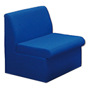 Trexus Modular Reception Chair Fully Upholstered W590xD500xH420mm Blue Trexus Modular Reception Chair Fully Upholstered W590xD500xH420mm Blue