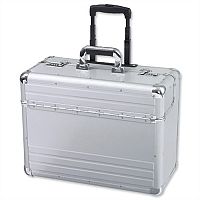 Alumaxx Omega Trolley Pilot Case 2 Combination Locks Silver Aluminium 45122 Alumaxx Omega Trolley Pilot Case 2 Combination Locks Silver Aluminium 45122