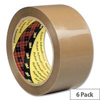 Scotch Buff Low Noise Packing Tape 48mm x 66m (6 Pack) Scotch Buff Low Noise Packing Tape 48mm x 66m (6 Pack)