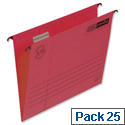 Elba Vertic flex Red Suspension File Foolscap 240gsm Pack 25 Elba Vertic flex Red Suspension File Foolscap 240gsm Pack 25