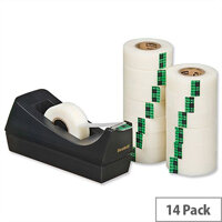 Scotch Magic Tape 900 Matt Roll 19mm x 33m Pack 14 and C38 Dispenser Scotch Magic Tape 900 Matt Roll 19mm x 33m Pack 14 and C38 Dispenser