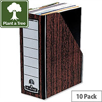 Fellowes Bankers Box Premium Magazine File Fastfold Internal Woodgrain Pack 10 Fellowes Bankers Box Premium Magazine File Fastfold Internal Woodgrain Pack 10
