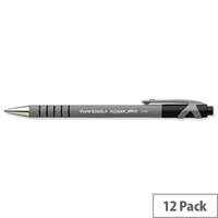 Papermate Flexgrip Medium Black Retractable Ballpoint Pen Pack 12 Papermate Flexgrip Medium Black Retractable Ballpoint Pen Pack 12