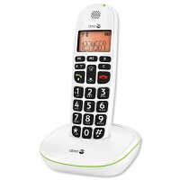 Doro PhoneEasy - Single Cordless Telephone - Big Buttons- Hearing Aid Feature