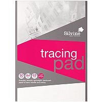 Silvine A4 Popular Tracing Pad Acid Free Paper 63gsm 50 Sheets Silvine A4 Popular Tracing Pad Acid Free Paper 63gsm 50 Sheets
