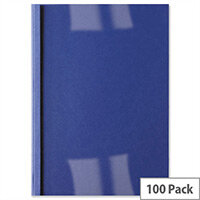 GBC Thermal Binding Covers IB451003 Clear Front Back Royal Blue 1.5mm A4 Pack 100